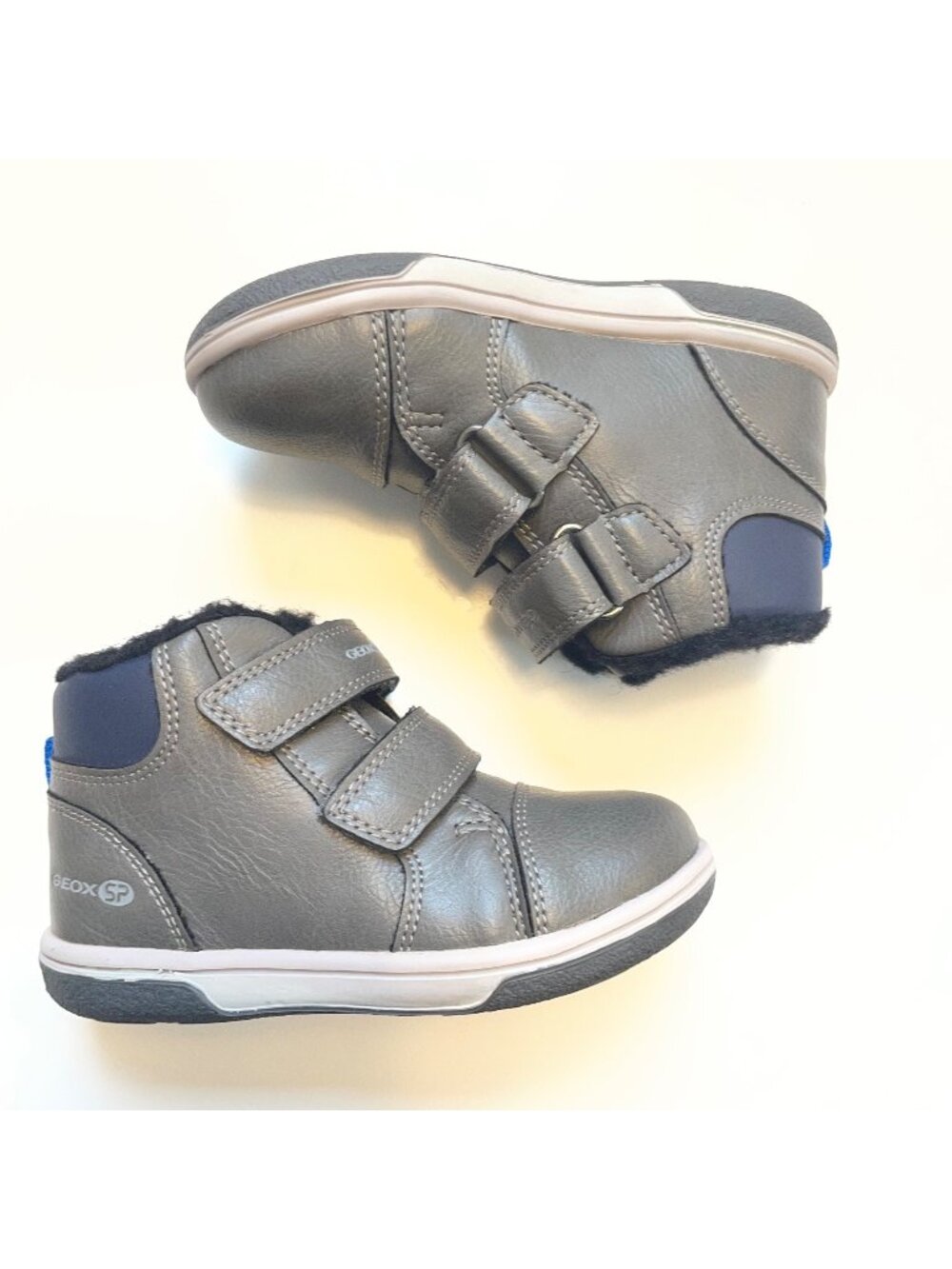 NWOB: Geox Boy's Flick 52 Velcro Insulated High Top Bootie Sneaker, Size 8.5